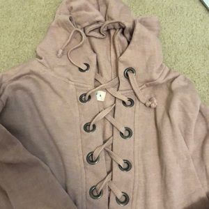 Lace Up Hoodie